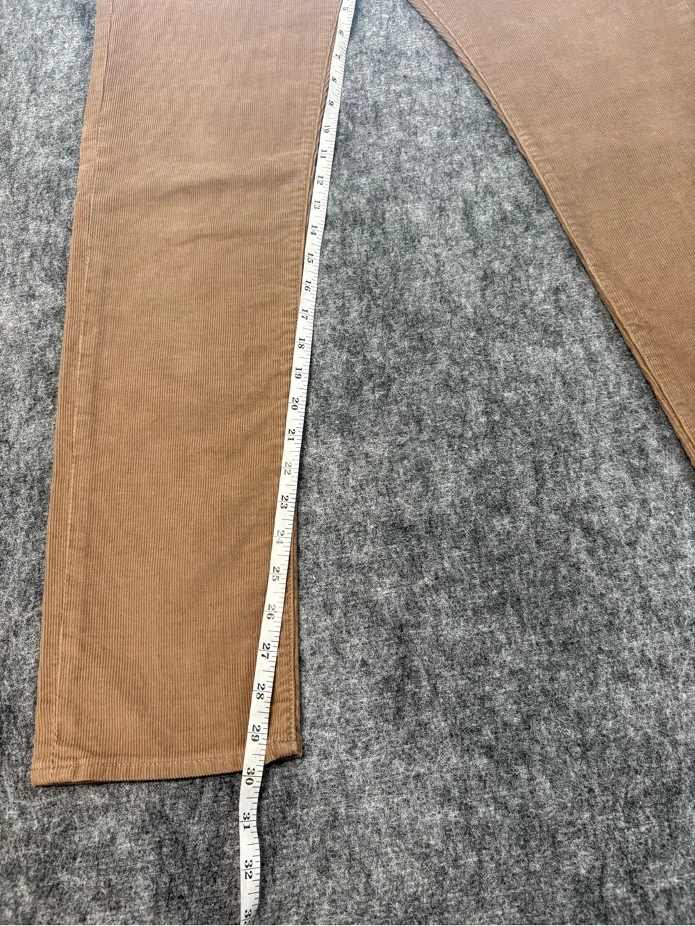 J.Crew 484 Slim Fit Corduroy Pants Men's 30x32 Brown Tan 5-Pocket Cords